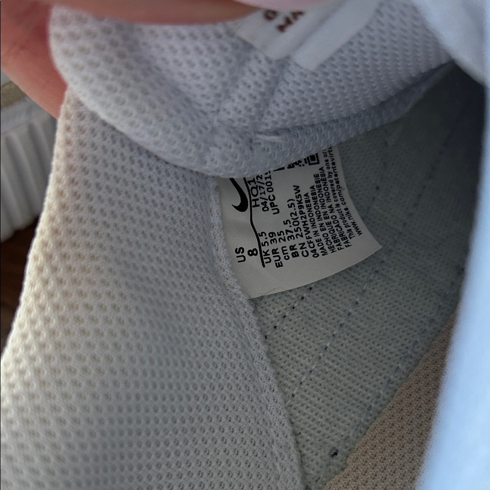 Nike White Sneakers with Brown Swoosh Nike Court Legacy Lift Sneaker - Women's - Picture 8 of 8